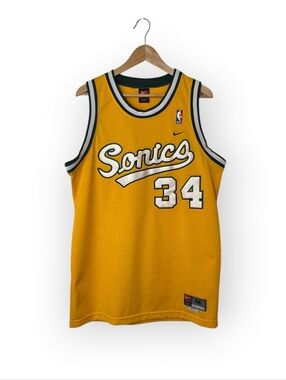 Vintage Ray Allen Seattle Supersonics Nike Swingman Stitched Jersey Medium